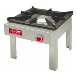 Réchaud chauffe-marmite gaz 12 kW inox - Delrue « Bidule » Super C