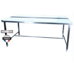 Table découpe inox boucherie face à face 1800x1200