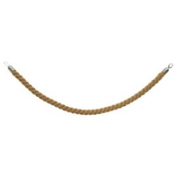 Corde tressée poteaux 1,5m - Naturel Chromé