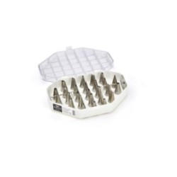 Assortiment de 26 douilles de décoration + adapteur