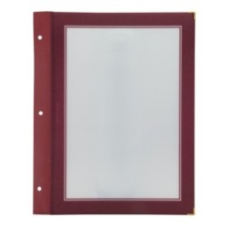 Securit® Lot de 5 inserts double-face pour Carte Menus A4 gamme Wood (1 insert 2 vues)