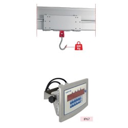 Balance aérienne sur rail à viande IP67 300 kg - Mon Labo Fermier