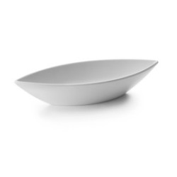 PLATEAU OVAL MELAM.CLASICA BLANC 41X17X8