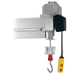 Palan électrique rail à viande 200-350 kg - chaîne 4 m - 380 V