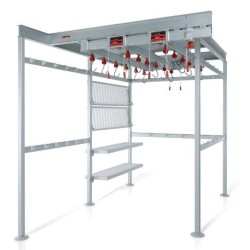 Rail à viande sur mesure HACCP - aluminium anodisé - modulaire