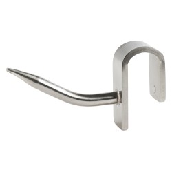 Dent de loup inox 75x30 mm - accessoire rail et portique à viande