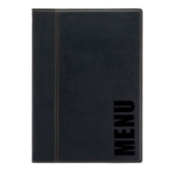 Protège-menu Tendance - Noir - Menu A4