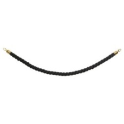 Corde poteaux 1,5m - Noir Laiton brillant