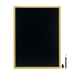 Ardoise murale rectangulaire 60x80cm - Teck - Woody