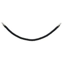 Corde poteaux 1,5m - Noir Chromé