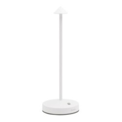 Lampe LED Ø 10,5x30 cm - Blanche - Angelina