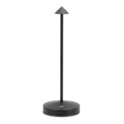 Lampe LED Ø 10,5x30 cm - Noire - Angelina