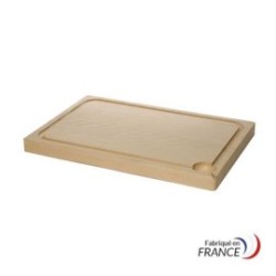 Planche avec rigole - Bois 40x28x2,5 cm
