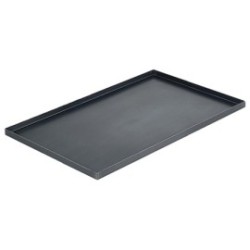 Plaque bords droits GN1/1 - Tôle d'acier
