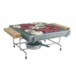 Pierre à griller - 26,5x35,5x13,5 cm - 25x25x3 cm