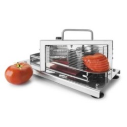 Coupe-tomates à rondelles professionnel – Inox 12 tranches 5,5 mm