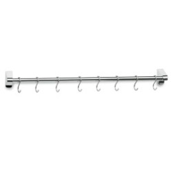 Penderie murale inox 8 crochets – Rangement professionnel pour boucher