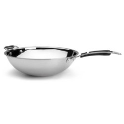 Poêle wok ø 36 cm - 5,5 L - Inox - Trimétal