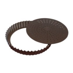 Tourtière perforée - Fond mobile - ø 28x2,8 cm