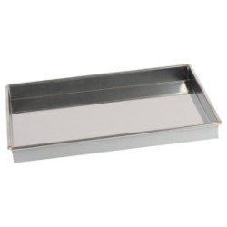 Caisse à génoise inox 40x30x3,5 cm GOBEL - réf. 825150