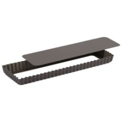 Moule à tarte cannelée - Fond mobile - 35x11x2,5 cm