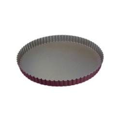 Tourtière ronde cannelée - Fond fixe - ø 24 cm