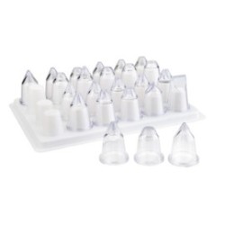 Assortiment de 24 douilles acrylique
