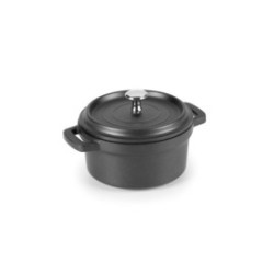 Mini cocotte 90cl - Fonte aluminium noir ø14 cm