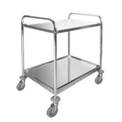 Chariot démontable 2 plateaux 100 kg - 550x800 mm