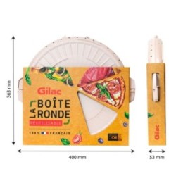 Bac alimentaire 55L + couvercle -Bleu 600x400x356mm