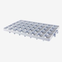 Socle rouleur 4 roues pivotantes Jaune 613x414x172mm