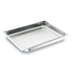 Bac GN 2/1 Lacor inox 530x650x150 mm - plein - 66015Z