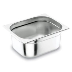 Bac GN 1/9 inox 176x108x65 mm - plein - 66965Z