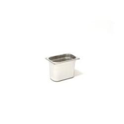 Bac GN 1/9 inox 18/10 176x108x100 mm - plein - 10205