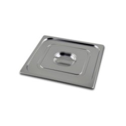 Couvercle normal GN2/3 + poignée - Inox 18/10