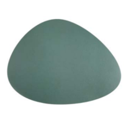 Set de table - Cuir recyclé 45x35 cm - Vert - Saura