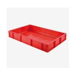Caisse à viande 15 L 600x400 rouge PEHD empilable - G179434