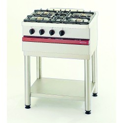 Table gaz 4 feux Ambassade CSG 740 - 700 x 650 mm