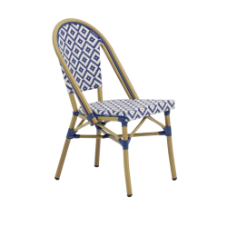 Chaise BALI textilène effet bambou