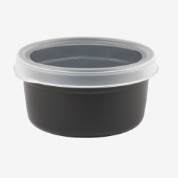 Lot de 10 boîtes hermétiques noires 0,5L consigne - Gilac G603041