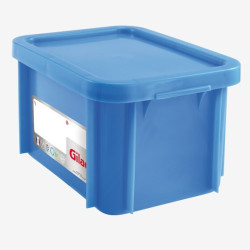 Bac de stockage HACCP 15L avec couvercle bleu