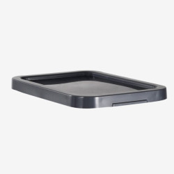 Couvercle pour bac rectangulaire 12-15L gris foncé