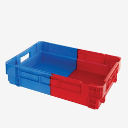 Bac plein empilable emboîtable bicolore 25L Gilac G180701