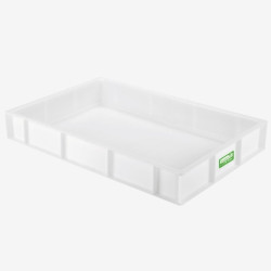 Caisse pleine biosourcée 600 x 400 15L Blanc