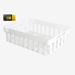 Demi-caisse 13L ajourée empilable emboîtable Gilac G184121