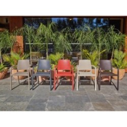 FAUTEUIL DOCK BRIQUE