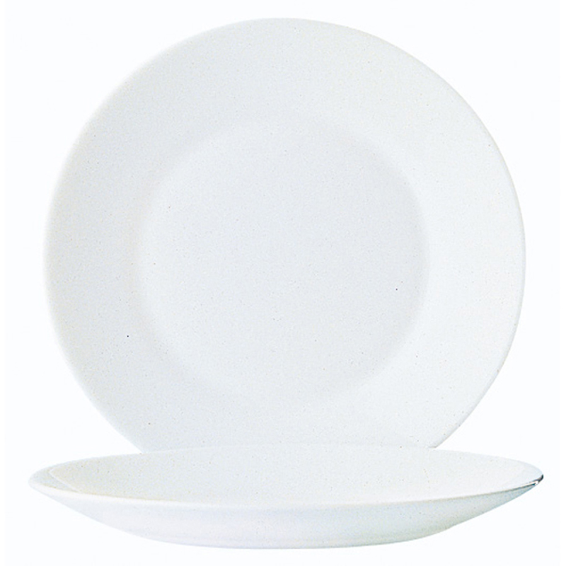 Assiette plate ronde Verre trempé ø15,5cm Restaurant