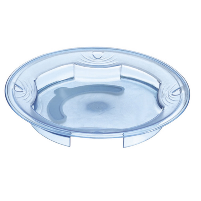 Assiette creuse ronde - Copolyester bleu ø23,5x4 cm