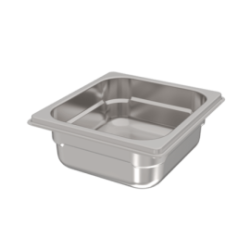 Bac GN1/6 - Plein - Hauteur 65 mm - Inox 18/05