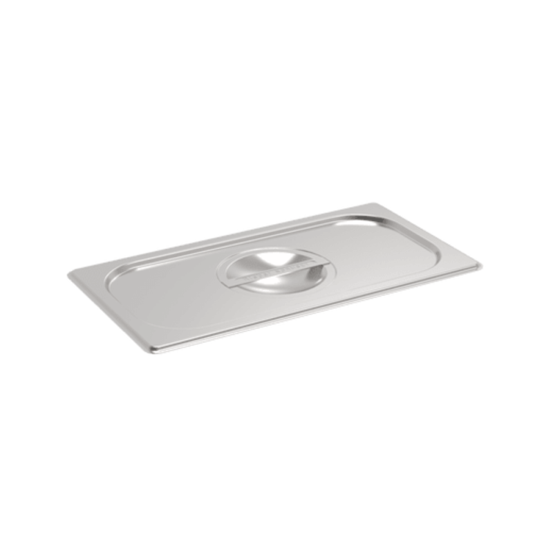 Couvercle pour bac GN1/6 avec poignée - Inox 18/05
